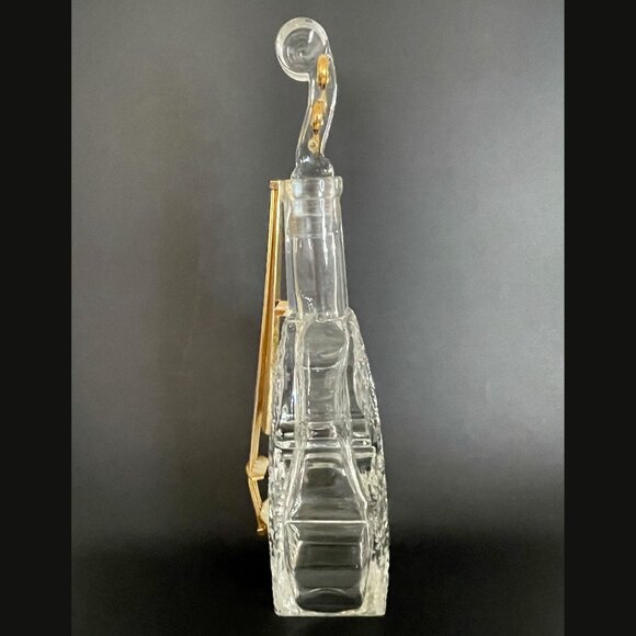 Rare Mid to Late 20th Century Glass Double Bass Decanter England - Picture 5 of 6